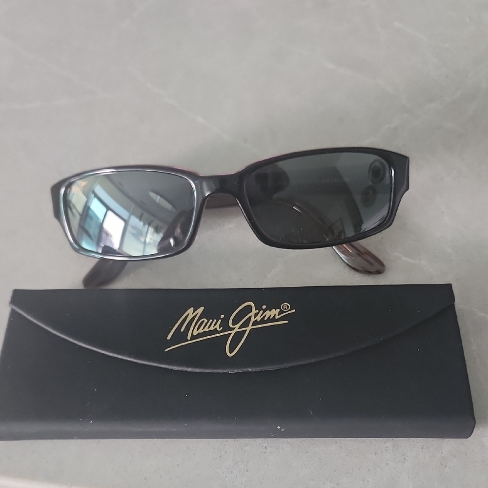 Maui Jim Brown Sunglasses with Silver Accents